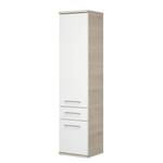 Armoire colonne Fresh Line Imitation pin Ida clair / Blanc brillant