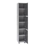 Armoire colonne Lund Gris basalte / Woodstripe