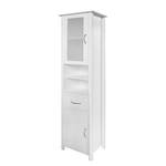 Armoire colonne Mascella Pin massif - Blanc