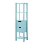 Armoire colonne Paulina Pin massif - Turquoise