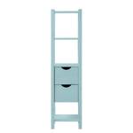 Armoire colonne Paulina Pin massif - Turquoise