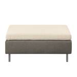 Hocker Cromwell Webstoff Beige / Braun