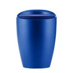 Hocker Harvey Kunststoff / Webstoff Stoff Ameria: Blau