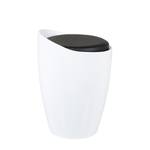 Tabouret Honolulu Matière synthétique / Cuir synthétique - Blanc / Noir