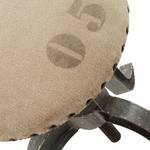 Sgabello Littleham Beige - Marrone - Metallo - Tessile - 40 x 54 x 40 cm