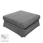 Pouf repose-pieds Portol Microfibre - Gris