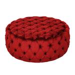 Hocker Pradera fluweel rood