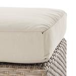 Hocker Rattanesco Puca Polyrattan/Textil Braun/Beige