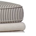 Hocker Rokko geweven stof - beige/grijs