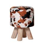 Tabouret Safari Büffel Aspect fourrure