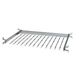 90er Hosenhalter Silber - Metall - 90 x 4 x 50 cm