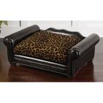 Lit pour chien Cane Imitation cuir noir