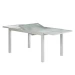 Uitschuifbare tafel Amalfi III aluminium/glas