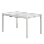 Uitschuifbare tafel Amalfi III aluminium/glas