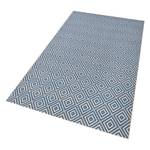 Tapis intérieur/extérieur Karo Fibre synthétique - Bleu ciel - 160 x 230 cm