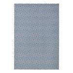 Tapis intérieur/extérieur Karo Fibre synthétique - Bleu ciel - 160 x 230 cm