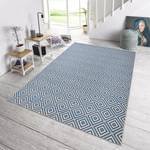 Tapis intérieur/extérieur Karo Fibre synthétique - Bleu ciel - 80 x 150 cm