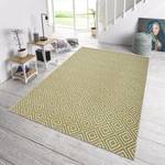 Tapis intérieur/extérieur Karo Fibres synthétiques - Vert pâle - 200 x 290 cm