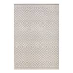 In-/Outdoor-Teppich Raute Kunstfaser - Grau / Weiß - 200 x 290 cm