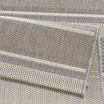 Tapis intérieur/extérieur Strap Fibre synthétique - Gris