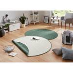 Tapis long intérieur/extérieur Mosta Fibres synthétiques - Vert vieilli - Ø 200 cm