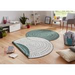 Tapis intérieur/extérieur Bali Fibres synthétiques - Vert vieilli - Diamètre : 140 cm