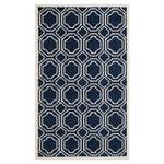 Tapis intérieur/extérieur Ferrat Bleu marine / Crème - 91 x 152 cm - 90 x 150 cm