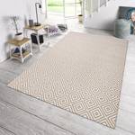 Tapis intérieur/extérieur Karo Fibre synthétique - Gris