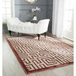 Tapis Barcares Gris / Rouge - 121 x 182 cm - 120 x 180 cm