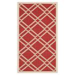 Tappeto da interno/esterno Marbella Rosso/Beige - 60 x 109 cm