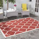 Tapis intérieur/extérieur Monaco Rouge / Beige - 121 x 170 cm - 120 x 180 cm