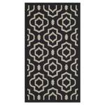 Tapis intérieur/extérieur Mykonos Noir / Beige - 60 x 109 cm