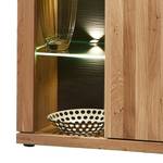 Highboard Macoun inclusief verlichting - deels massief wild eikenhout