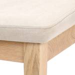 Polsterstuhl Björna (2er-Set) Eiche massiv / Webstoff Beige