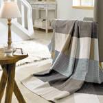 Jacquard Baumwolldecke Cotton Pure Braun - Textil - 140 x 200 cm