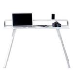 Bureau Smart Work Verre / Aluminium - Blanc / Argenté