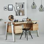 Bureau Solid Desk 160 wild eikenhout/chroomkleurig