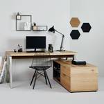 Hoekbureau Solid Desk 165 wild eikenhout/chroomkleurig