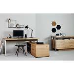 Bureau d'angle Solid Desk 165 Chêne sauvage / Chrome
