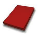Jersey-hoeslaken Lom katoen - Rood - 90 x 200 cm