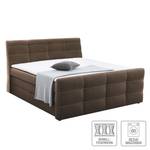 Boxspringbett Lulea Webstoff - Braun