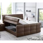 Boxspringbett Lulea Webstoff - Braun