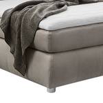 Lit boxspring Stenseby Microfibre - Gris clair