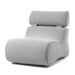 Fauteuil Coppull Tissu Gris clair