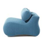 Fauteuil Coppull Tissu Bleu glacier