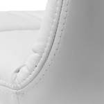 Chaises Blois III (lot de 2) Imitation cuir - Blanc / Acier inoxydable