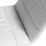 Chaises Blois III (lot de 2) Imitation cuir - Blanc / Acier inoxydable