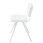 Lot de 2 chaises capitonnées Mimizan II Imitation cuir - Blanc