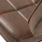 Lot de 2 chaises capitonnées Mimizan II Imitation cuir - Marron