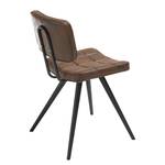 Lot de 2 chaises capitonnées Mimizan II Imitation cuir - Marron